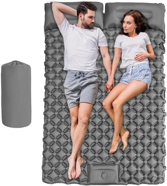 Kampeer matras - Luchtbed - Buiten slapen - Automatische opblaas - 190x120 cm - Enkele kleur