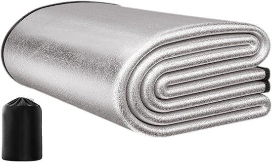 Kampeer Matras - Slaapkussen Buiten - Outdoor Avontuur - Lichtgewicht Opvouwbaar - 200 x 200 cm - Aluminium