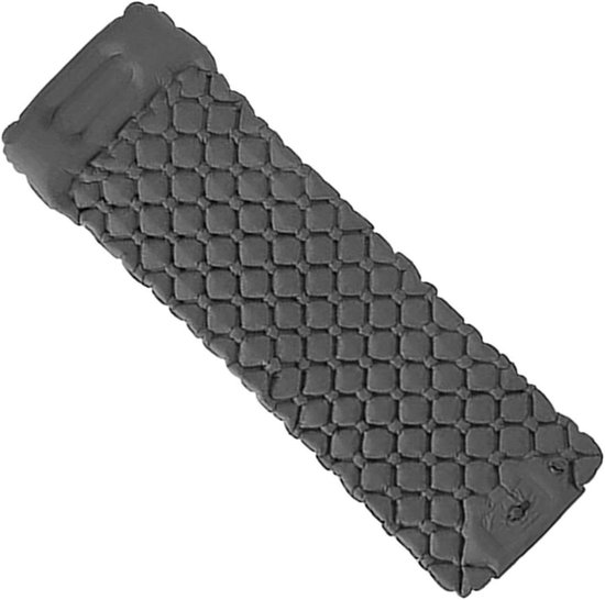 Kampeer Matras - Slaapmat Outdoor - Buiten Slapen - Zelfopblazend Systeem - 37x17x17 cm - Grijs van Merkloos