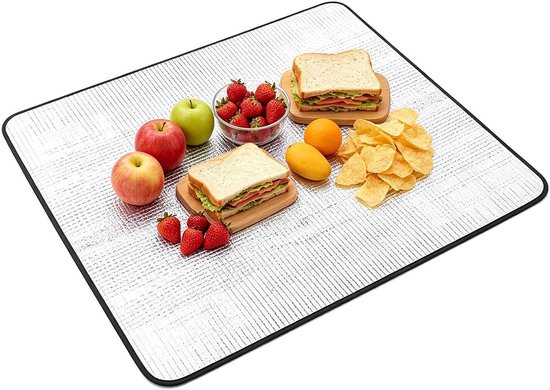 Kampeer Slaapmat - Isolerende Matras - Buiten Overnachten - Dubbelzijdig Dempend - 200 x 200 cm - Aluminiumfolie