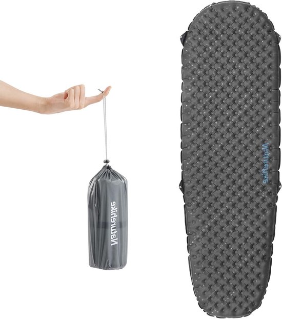 Kampeer Slaapmat - Luchtbed Outdoor - Comfortabel Slapen - Hoge R-waarde 3.5 - 183 x 58 x 7 cm - Zwart