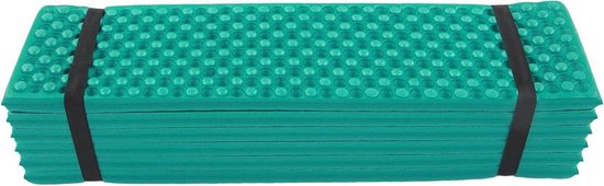 Kampeer Slaapmat - Opvouwbaar Matje - Buiten Slapen - Eierkrat Schuim - 186x57CM - Donkergroen