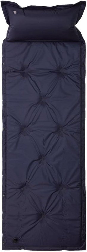 Kampeer slaapmat - Zelfopblazend luchtbed - Outdoor slapen - Automatisch opblaasbaar - 183x57 cm - Blauw