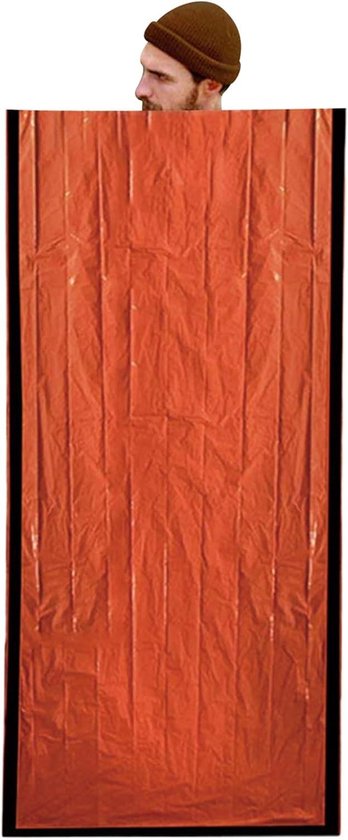 Kampeer slaapzak - Buiten slaapzak - Kamperen en reizen - Waterdicht en warm - 266 x 91 cm - Oranje