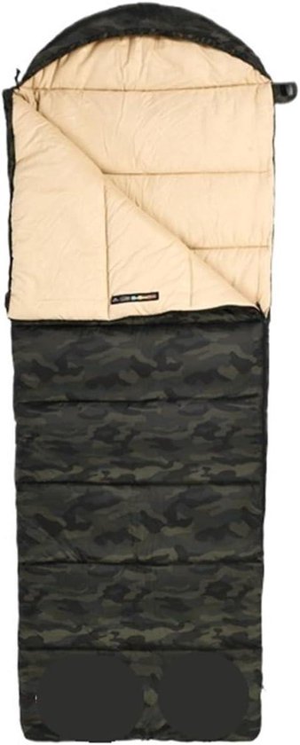 Kampeer Slaapzak - Outdoor Quilt - Kamperen en Hiken - Waterdicht en Splicable - Dubbel XL - Zwart
