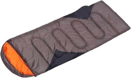 Kampeer Slaapzak - Outdoor Slaapzak - Buiten Overnachten - Lichtgewicht & Compact - 190+30x75cm - Bruin