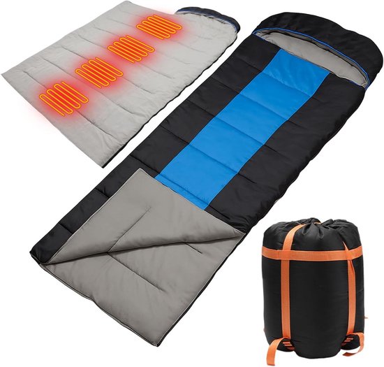 Kampeer Slaapzak - Outdoor Slaapzak - Buiten Overnachten - Waterdicht en Warm - XL Maat - Blauw
