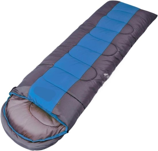 Kampeer Slaapzak - Outdoor Slaapzak - Kamperen Wandelen Reizen - Waterafstotend Materiaal - 75 x 220 cm - Blauw