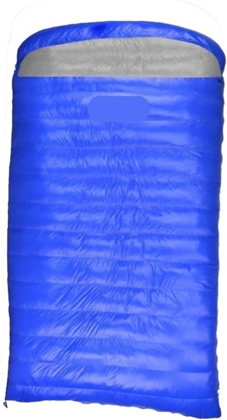 Kampeer Slaapzak - Outdoor Slaapzak Reis - Kamperen en Reizen - Gevuld met Ganzendons - 225 x 130 cm - Donkerblauw