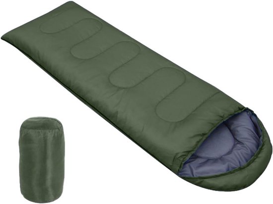 Kampeer Slaapzak - Outdoor Slaapzak Reis Slaapzak - Kamperen en Hiken - Ruim en Warm - 210 x 75 cm