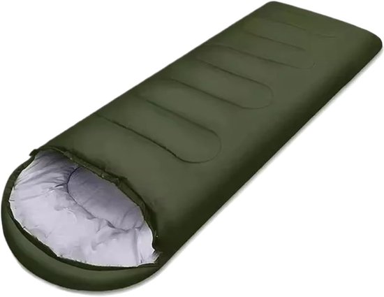 Kampeer slaapzak - Outdoor slaapzak - Reizen en kamperen - Lichtgewicht en waterdicht - 210 x 75 cm - Groen