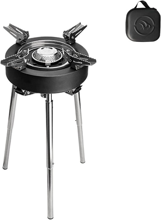 Kampeerbrander - Outdoor Kooktoestel - Buiten Koken - Dubbel Voorverwarmingssysteem - 12 kg Draaglast - Zilver