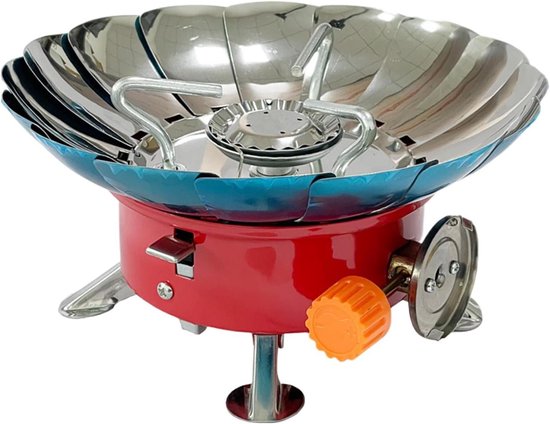 Kampeerbrander - Outdoor kooktoestel - Buiten koken - Winddicht ontwerp - 15.2 x 15 x 12.6 cm - Zilver