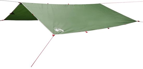Kampeerluifel waterdicht 300x294 cm groen van Merkloos