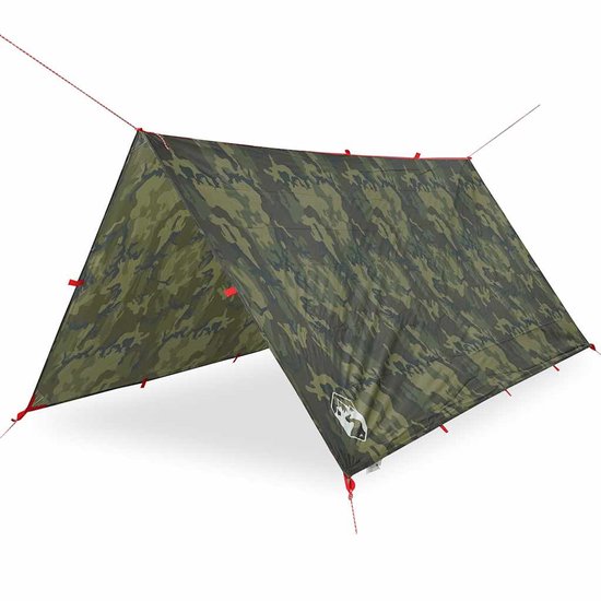 Kampeerluifel waterdicht 306x306 cm camouflage van Outsunny
