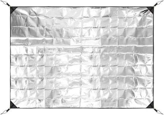 Kampeermat Aluminium - Outdoor Mat - Buitenactiviteiten - Warmte isolerend - 140x200cm - Zilver