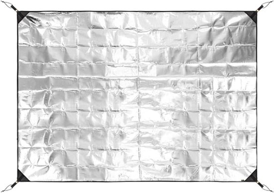 Kampeermat Aluminiumfolie - Isolerende Mat - Buitencomfort Vergroten - Dubbelzijdig Reflecterend - 70x200cm - Zilver