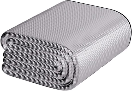 Kampeermat - Isolerende Mat - Outdoor Comfort - Dubbelzijdig Aluminium - 2x2m - Zilver