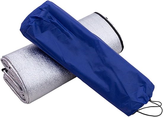 Kampeermat - Luchtbed Opblaasbaar - Comfortabel Slapen - Waterdicht Vochtbestendig - 2 Meter - Zilver