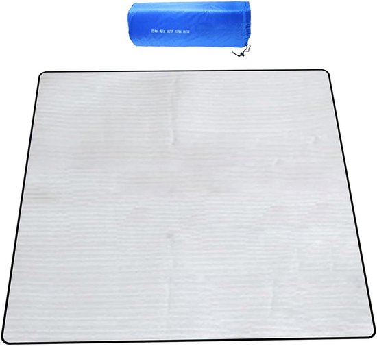 Kampeermat Schuimfolie - Isolerende Decken - Buiten Slapen - Waterdicht en Oliebestendig - 240x240cm - Aluminium