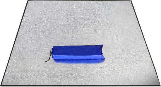 Kampeermat Schuimfolie - Isolerende deken - Buiten slapen - Dubbelzijdig vochtbestendig - 2m x 2m - Zilver