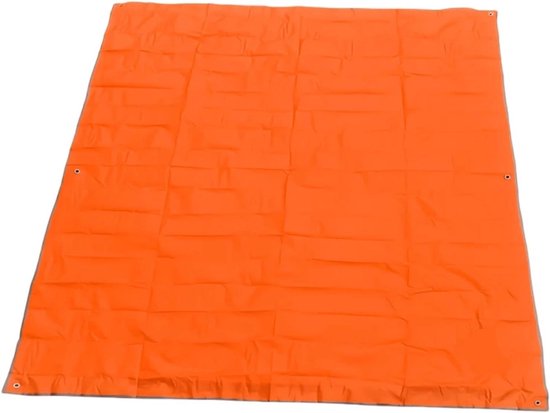 Kampeermat - Vloermat - Buitenactiviteiten - Waterdicht en lichtgewicht - 210x200 cm - Oranje