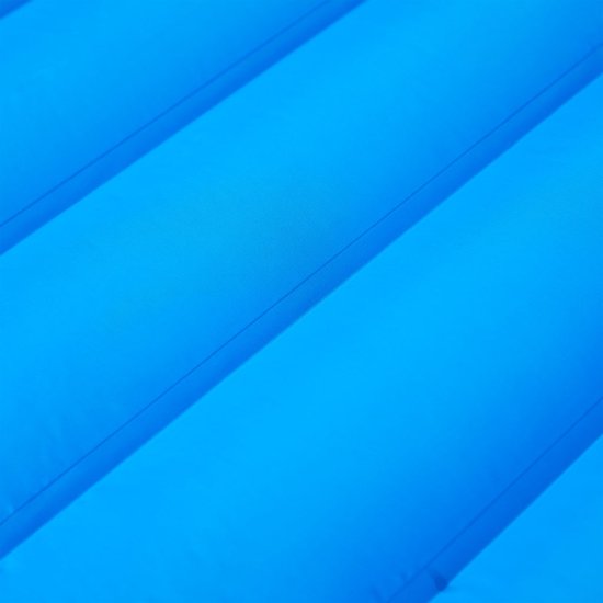 Kampeermatras met kussen zelfopblazend 1-persoons blauw van Quechua