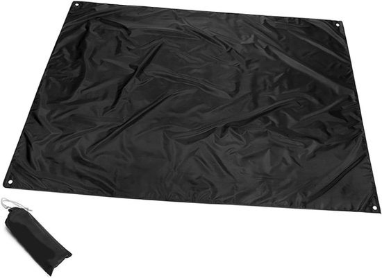 Kampeermatras Slaapmat - Outdoor deken - Buitenactiviteiten - Wasbaar krimpvrij - 210x150cm - Zwart