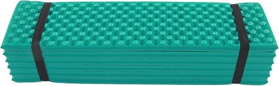 Kampeerslaapmat - Schuimmatje Outdoor - Comfortabel Slapen - Eierkrat Vorm - 186x57CM - Donkergroen
