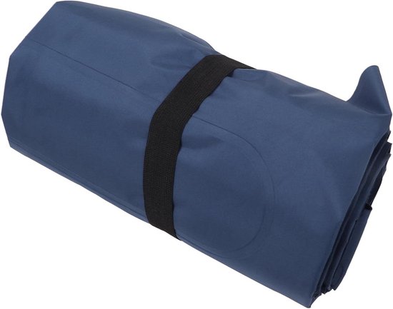 Kampeerslaapmat - Slaapmat opblaasbaar - Buiten slapen - Met ingebouwde pomp - 125 x 196 cm - Marineblauw