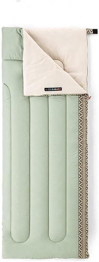 Kampeerslaapzak Lichtgewicht - Toeristenmatten Ventilatie - Kamperen en Reizen - Waterdichte Scheurvaste Stof - 190x75cm - Groen