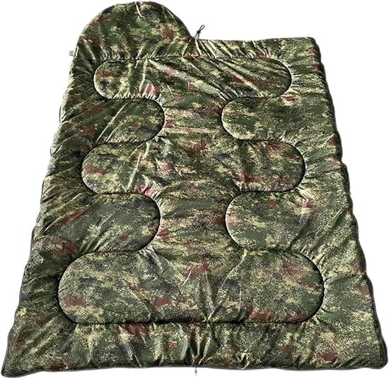 Kampeerslaapzak - Outdoor slaapzak - Kamperen en outdoor - Extra warme isolatie - 210 cm lengte - Groen