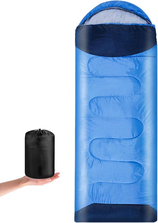 Kampeerslaapzak - Outdoor slaapzak - Kamperen en Reizen - Lichtgewicht en Compact - 1.1 kg - Blauw