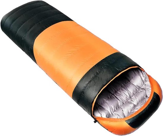 Kampeerslaapzak - Outdoor slaapzak - Kamperen en reizen - Lichtgewicht en compact - One size - Oranje