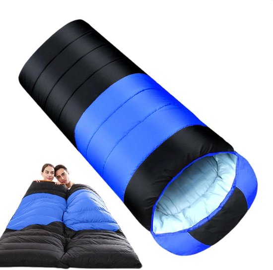 Kampeerslaapzak - Outdoor slaapzak - Koud weer slapen - Waterdicht ademend - 220 x 70 cm - Blauw