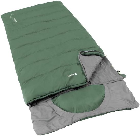 Kampeerslaapzak XL - Slaapzak Outdoor - Kamperen in de natuur - Extra ruim ontwerp - 235 x 105 cm - Groen