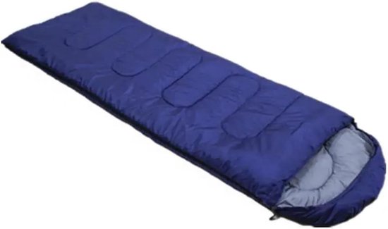 Kampeerslaapzak - Zomerslaapzak - Buiten slapen - Lichtgewicht ontwerp - 75cm breed - Blauw