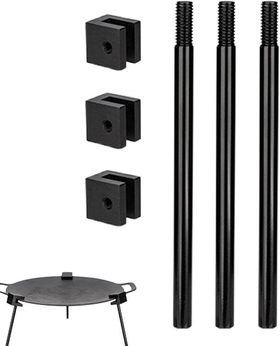Kampeerstatief - Outdoor Kookstandaard - Koken Buiten - Verstelbare Ketting - 21.5 cm - Meerkleurig