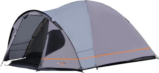 Kampeertent voor 3-4 Personen - Lichtgewicht Koepeltent met Voortent en Waterdichte Grondzeil - Geschikt voor Festival en Kamperen