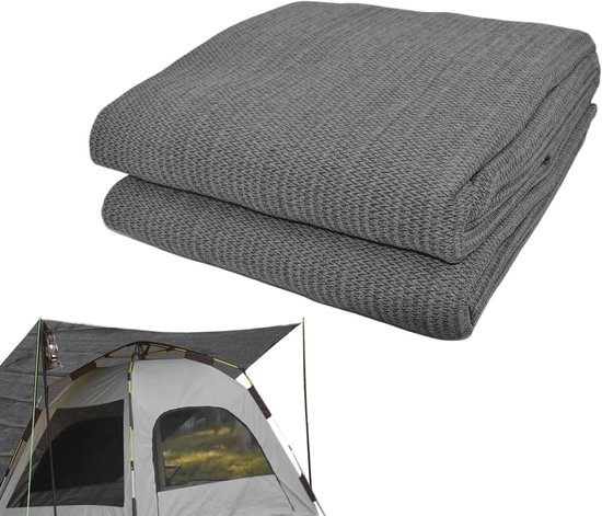 Kampeervloermat - Slaaponderlegger - Outdoor comfort - Ademende netstructuur - 300 x 300 cm - Oranje