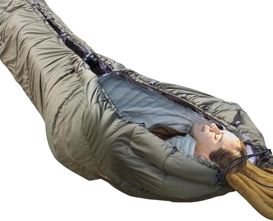 Kampponcho Slaapzak - Draagbare Jas - Buitenavonturen - Waterdicht Ademend - 140x113 cm - Grijs