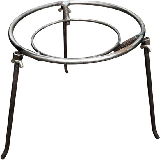 Kampvuur Driepoot - Driehoek Standaard - Buiten Koken - Snelle Opbouw - 30 cm - Zwart
