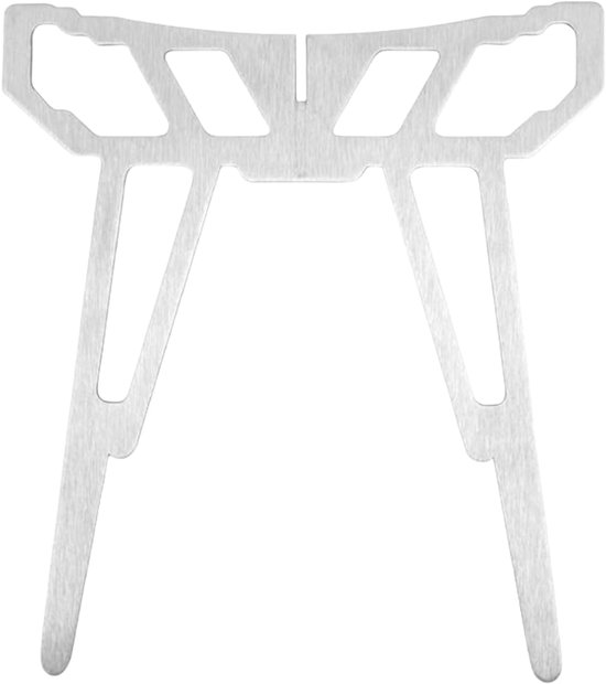 Kampvuur Kookstandaard - Opvouwbaar Grillrek - Outdoor Koken - Roestvrij Staal - 17.5 cm - Zilver