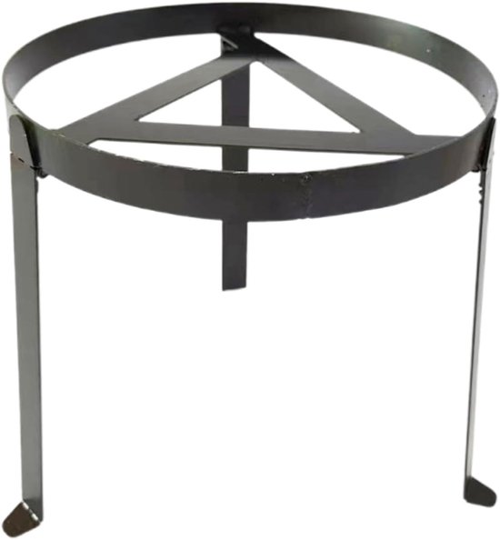 Kampvuur Statief - Kookstandaard Outdoor - Buiten Koken - Opvouwbaar Ontwerp - 24 cm Hoogte - Zwart