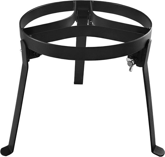 Kampvuur Statief - Kookstatief Camping - Buiten Koken - Heavy Duty Staal - 25.4 cm - Zwart