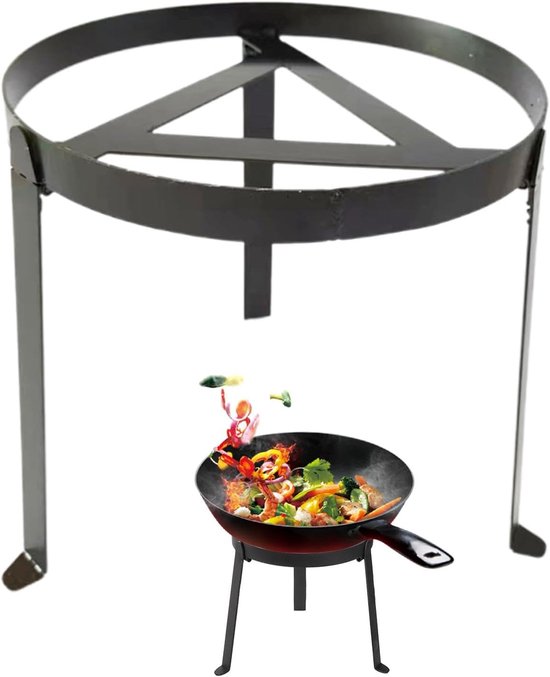 Kampvuur Statief - Opvouwbaar Grillrek - Buiten Koken - Stevig Staal - 25 cm - Multicolor