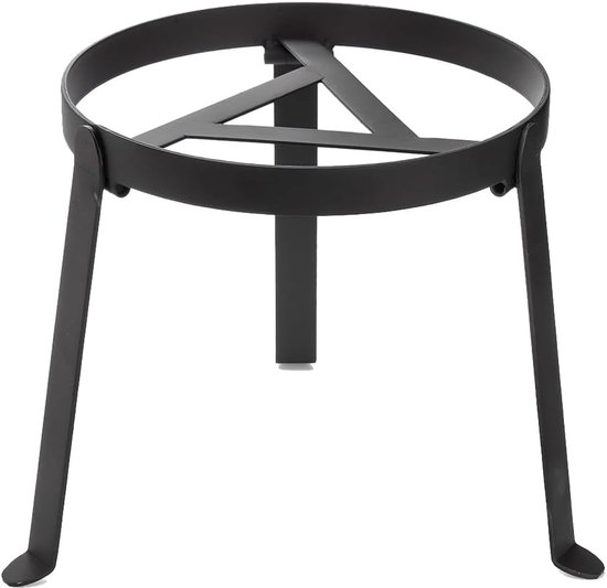 Kampvuur Statief - Opvouwbaar Grillrek - Open Koken - Zwaar Belastbaar - 30x30x6 cm - Zwart