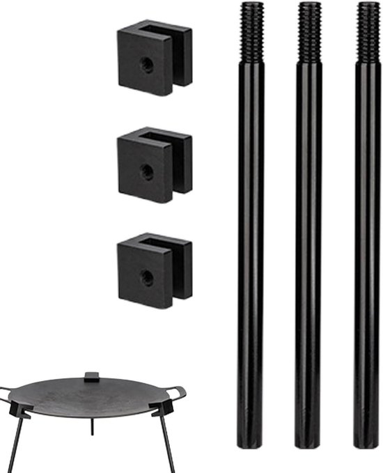 Kampvuur Statief - Outdoor Kookstandaard - Buiten Koken - Afneembare Flexibele Ketting - 21.5 cm - Meerkleurig