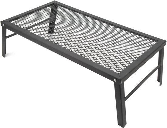 Kampvuurrek - Buiten Grill - Outdoor Koken - Opvouwbaar Ontwerp - Lichtgewicht - Zwart