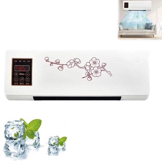 Kanaalloze Airco - Wandmodel Koeler - Ruimte Koelen - Automatische Temperatuur - 2000W - Wit
